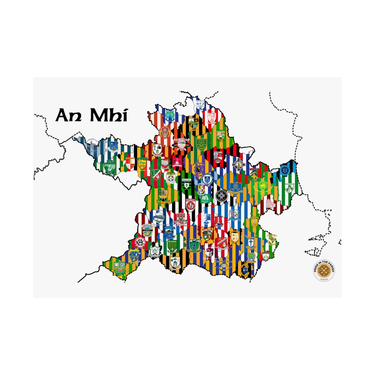 Meath GAA Club Map – The Perfect Gift for any Meath Fan!