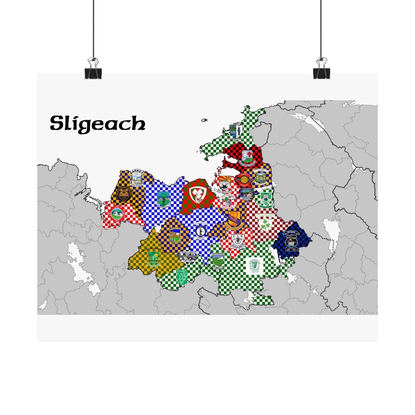 Sligo GAA Club Map – The Perfect Gift for any Sligo Fan!