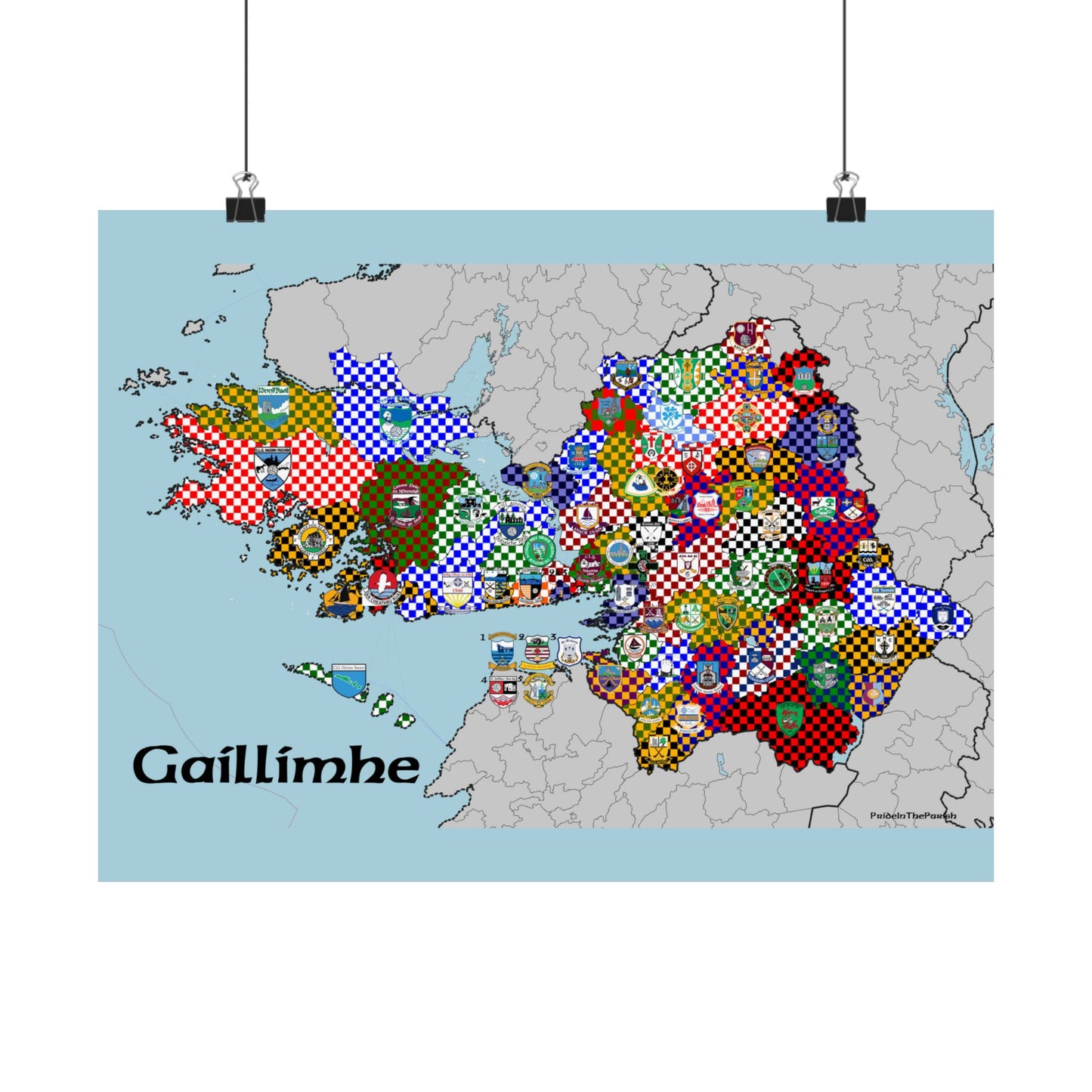 Galway GAA Club Map – The Perfect Gift for the Galway Fan!