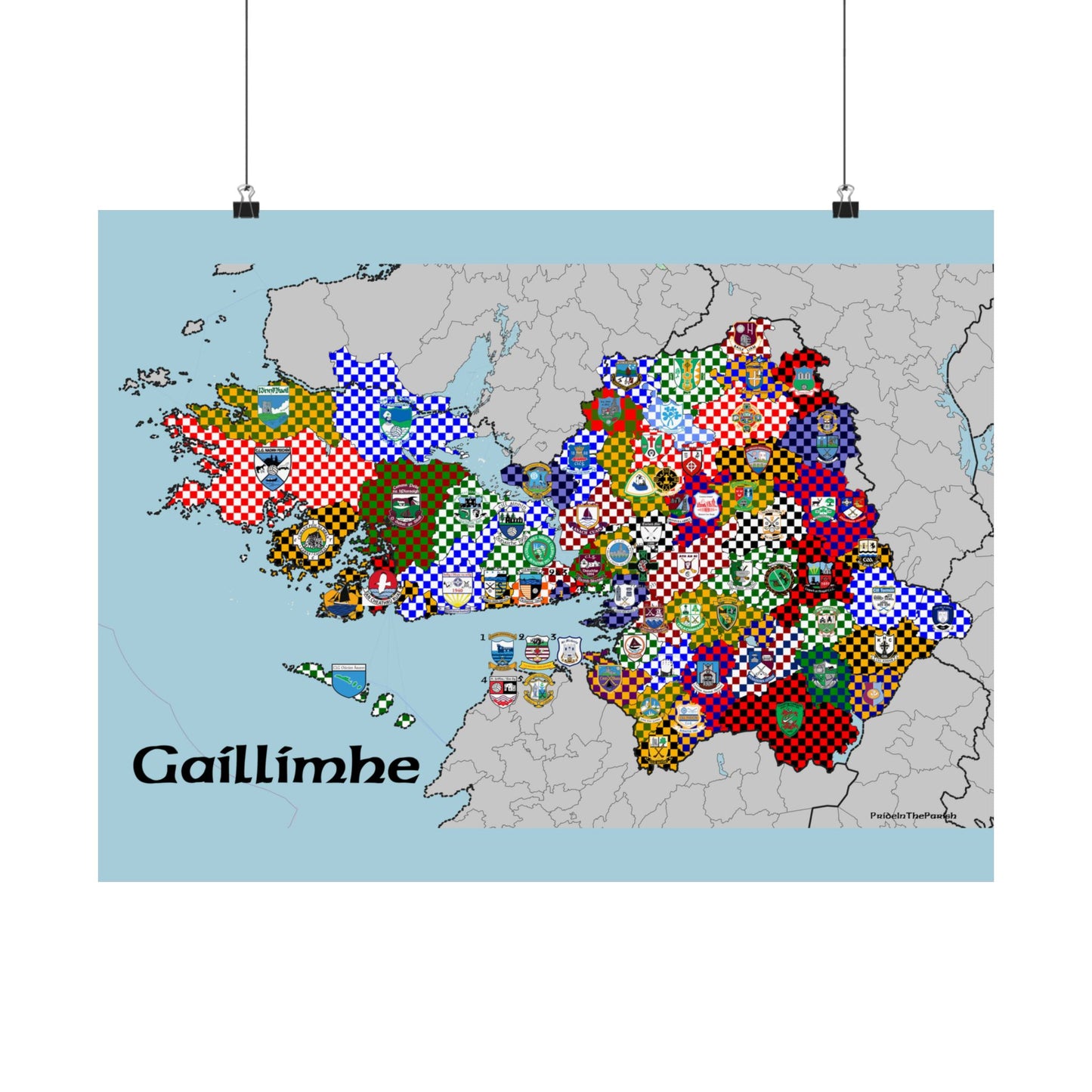 Galway GAA Club Map – The Perfect Gift for the Galway Fan!