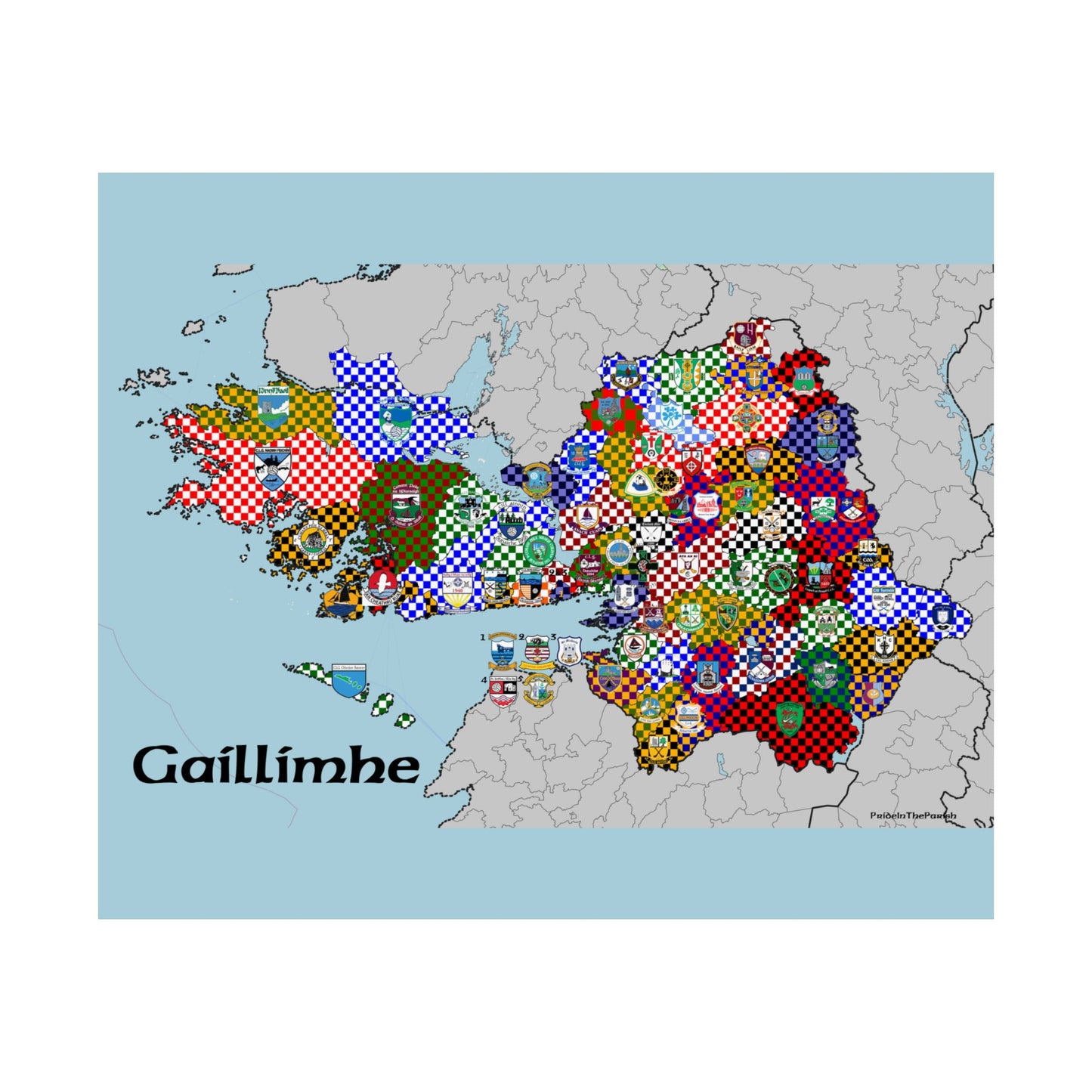 Galway GAA Club Map – The Perfect Gift for the Galway Fan!