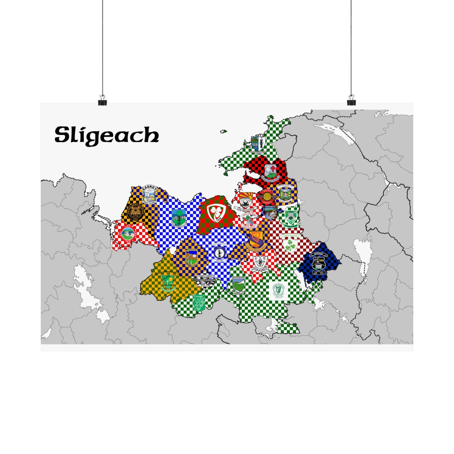 Sligo GAA Club Map – The Perfect Gift for any Sligo Fan!