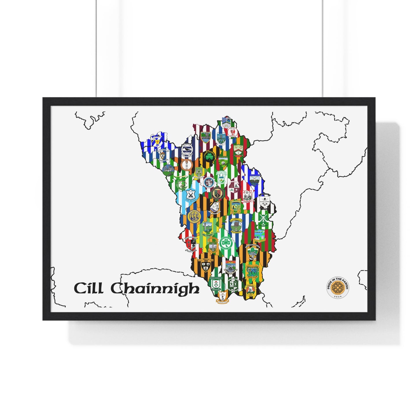 Kilkenny GAA Clubs Framed Poster