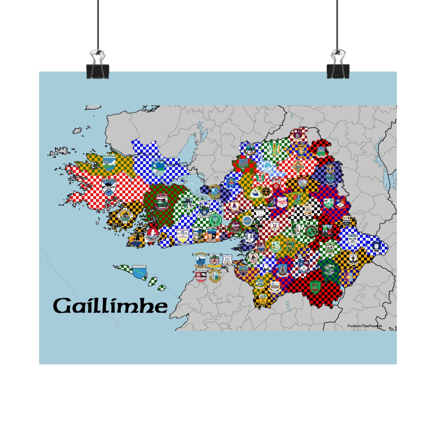 Galway GAA Club Map – The Perfect Gift for the Galway Fan!