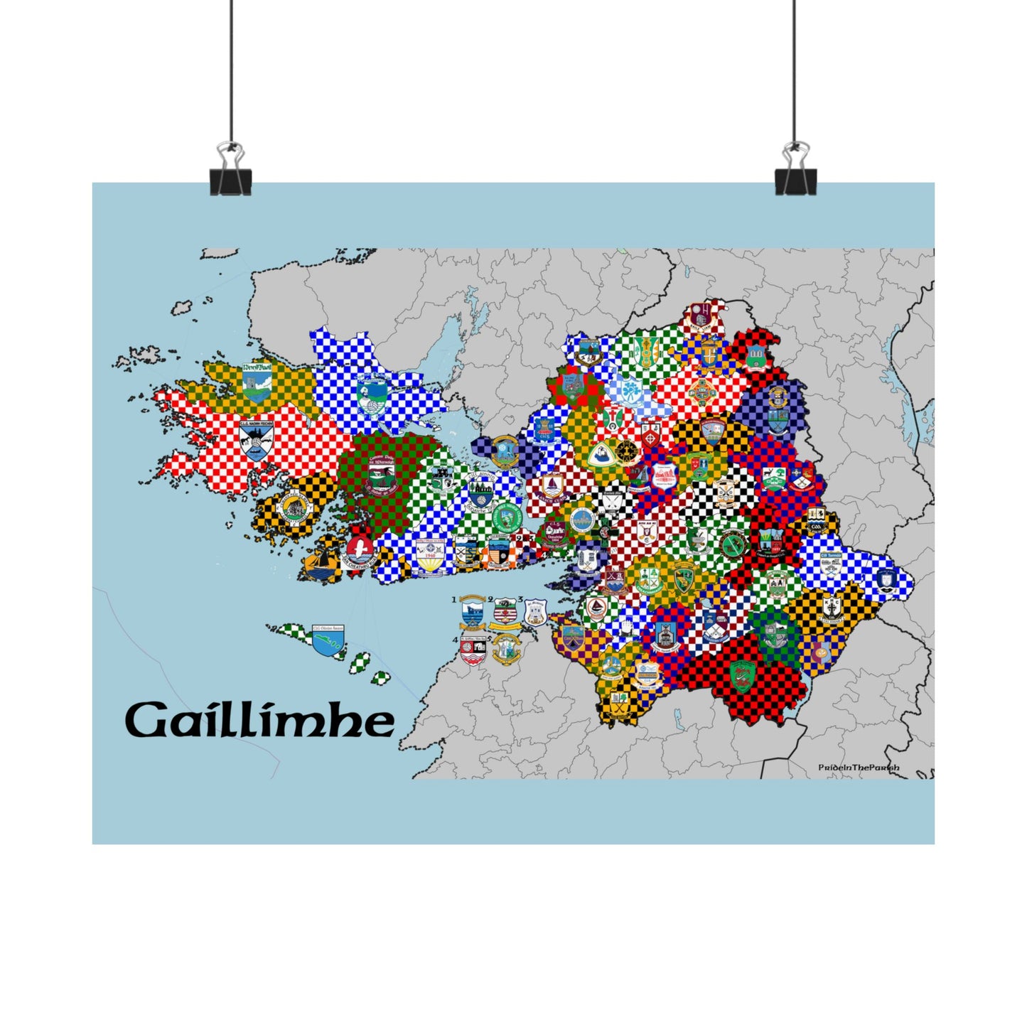 Galway GAA Club Map – The Perfect Gift for the Galway Fan!