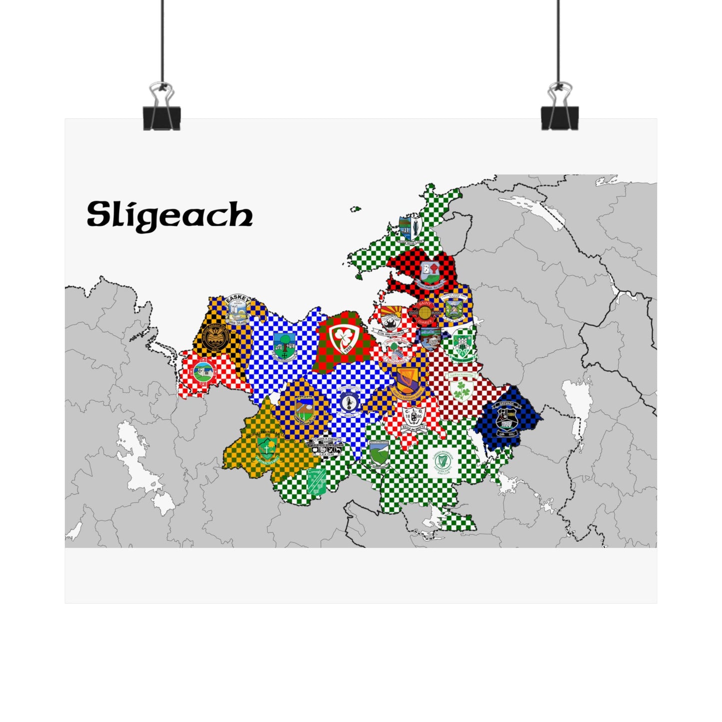 Sligo GAA Club Map – The Perfect Gift for any Sligo Fan!