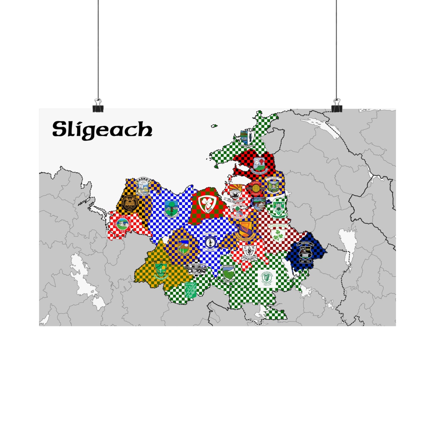 Sligo GAA Club Map – The Perfect Gift for any Sligo Fan!