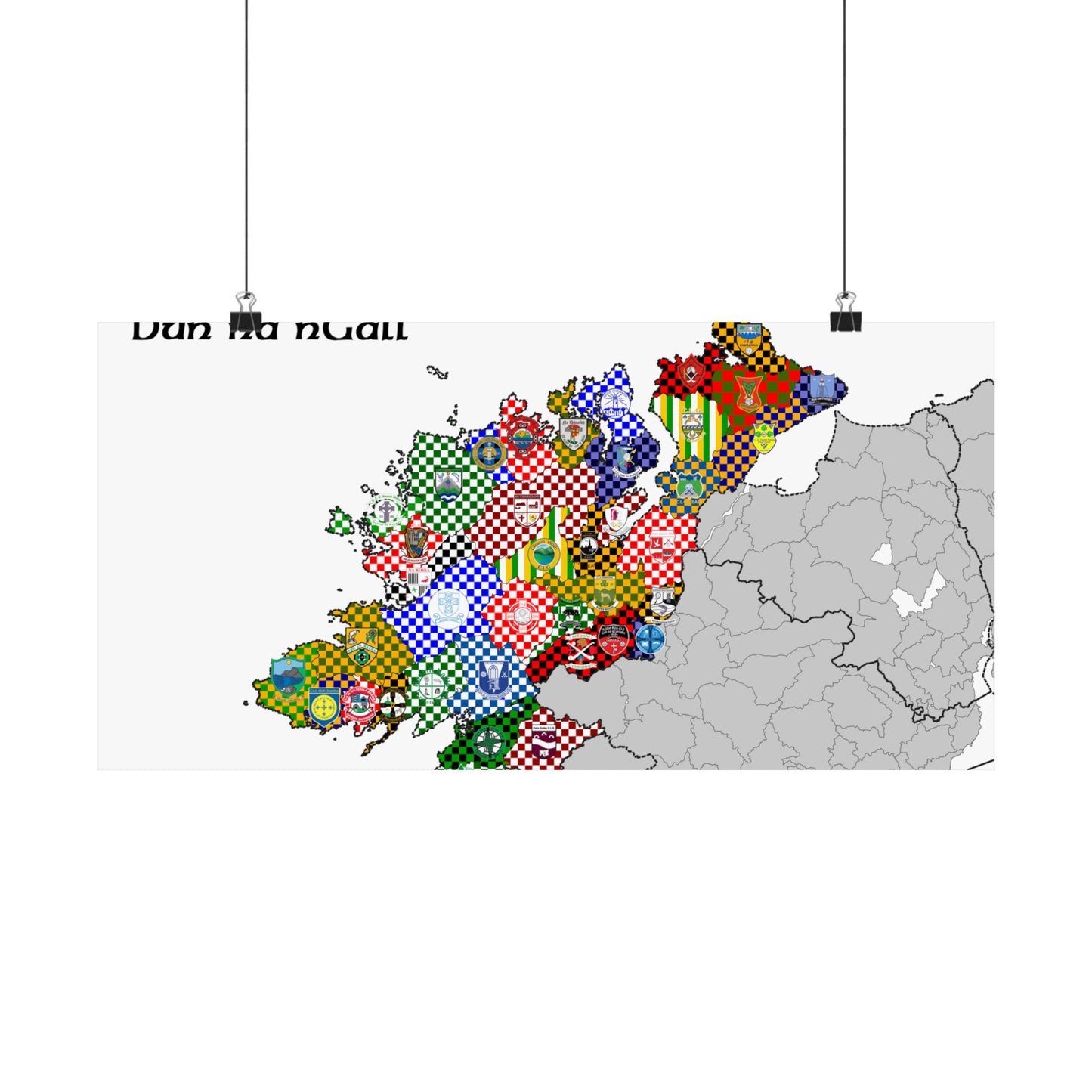 Donegal GAA Club Map – The Perfect Gift for any Donegal Fan!