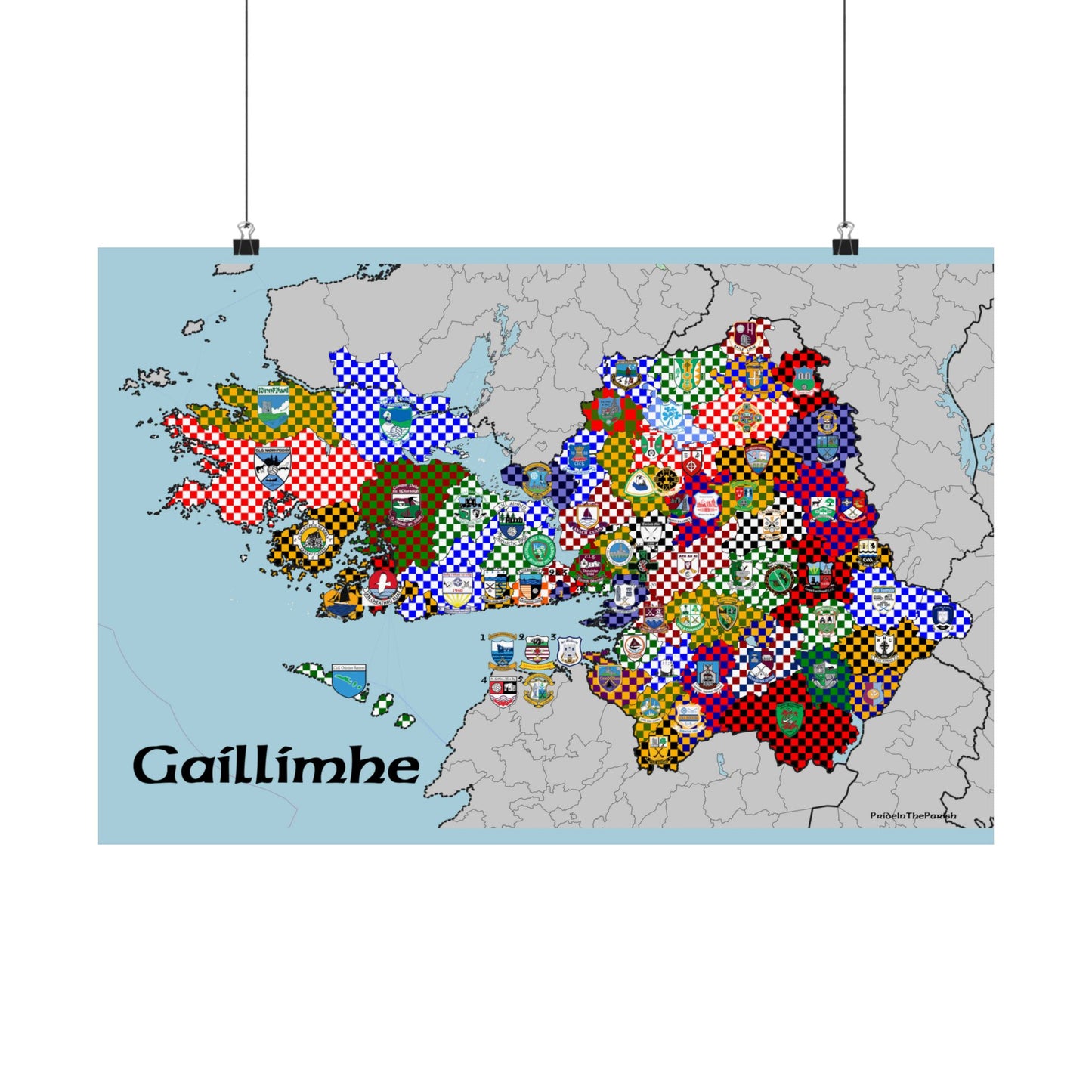 Galway GAA Club Map – The Perfect Gift for the Galway Fan!