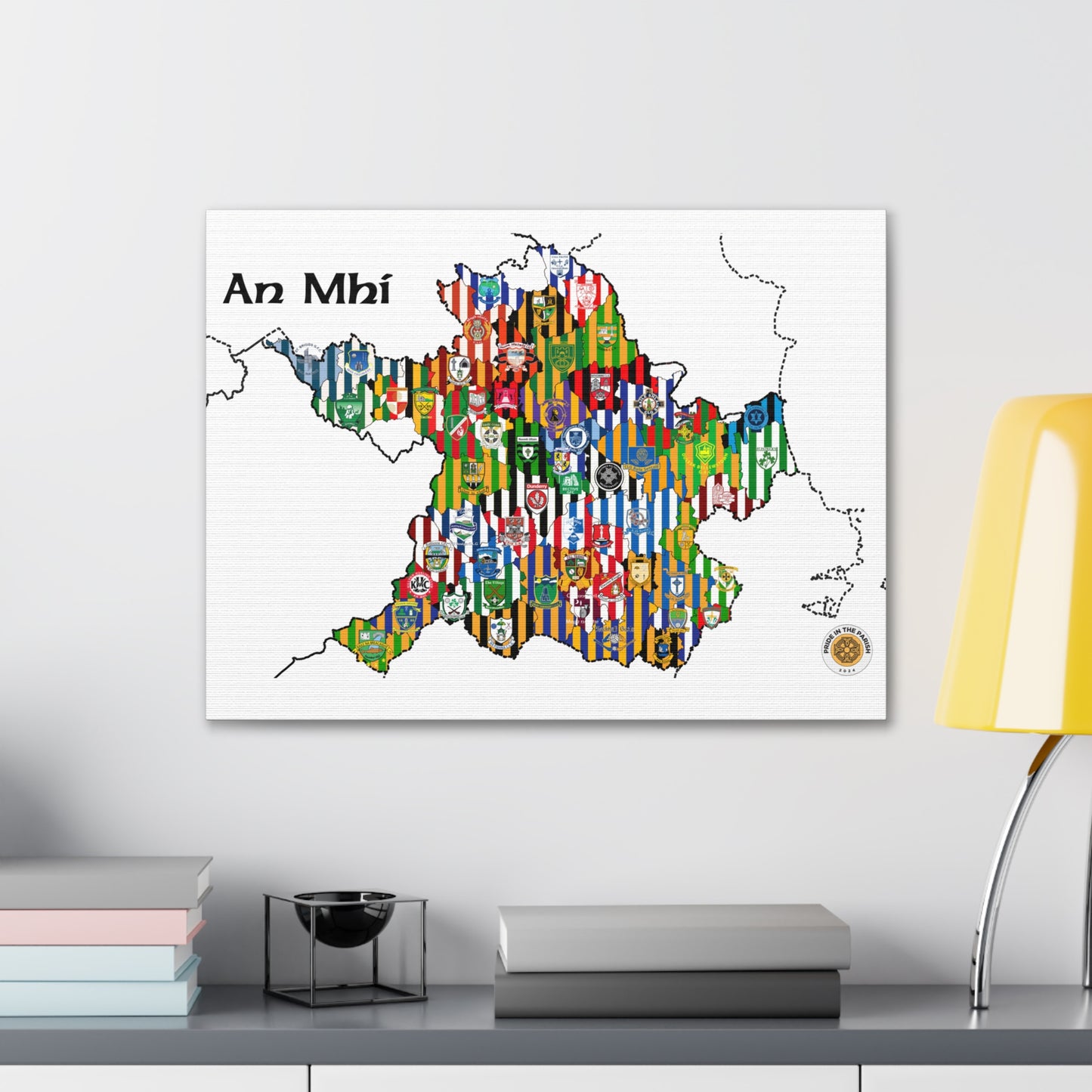 Meath GAA Club Map Canvas 💚