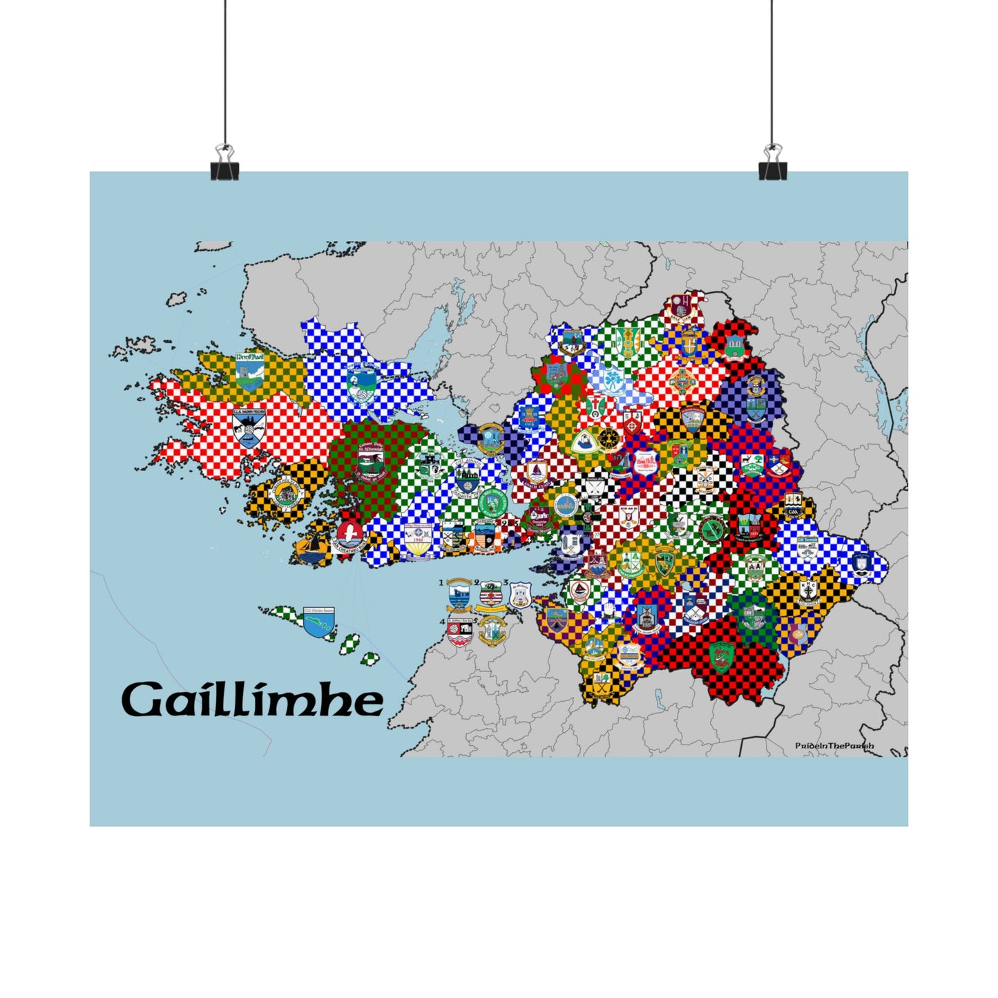 Galway GAA Club Map – The Perfect Gift for the Galway Fan!