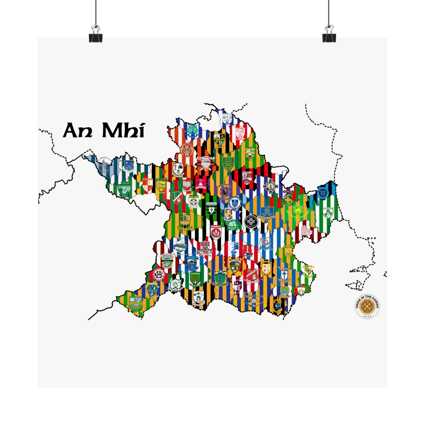 Meath GAA Club Map – The Perfect Gift for any Meath Fan!