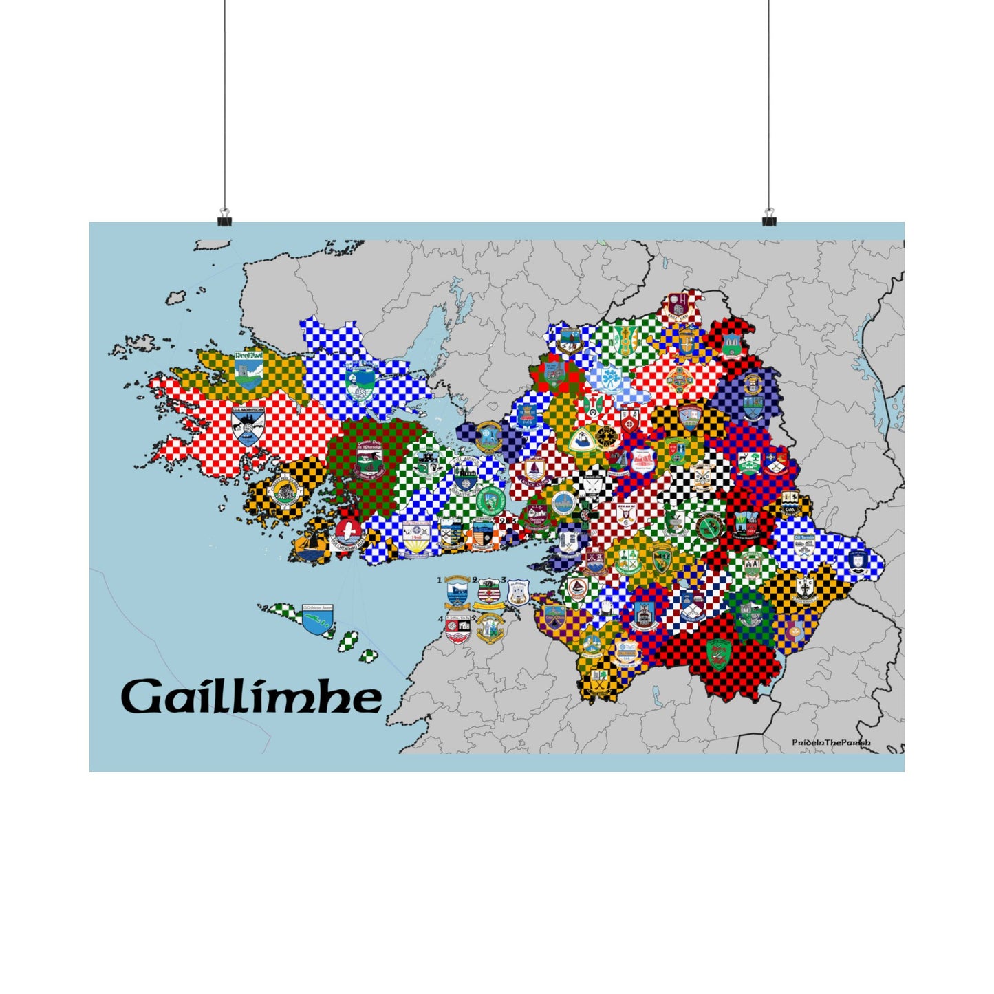 Galway GAA Club Map – The Perfect Gift for the Galway Fan!