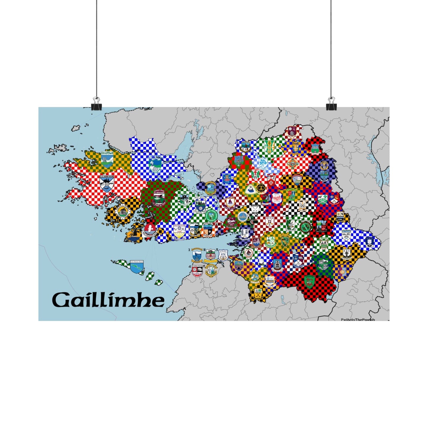 Galway GAA Club Map – The Perfect Gift for the Galway Fan!