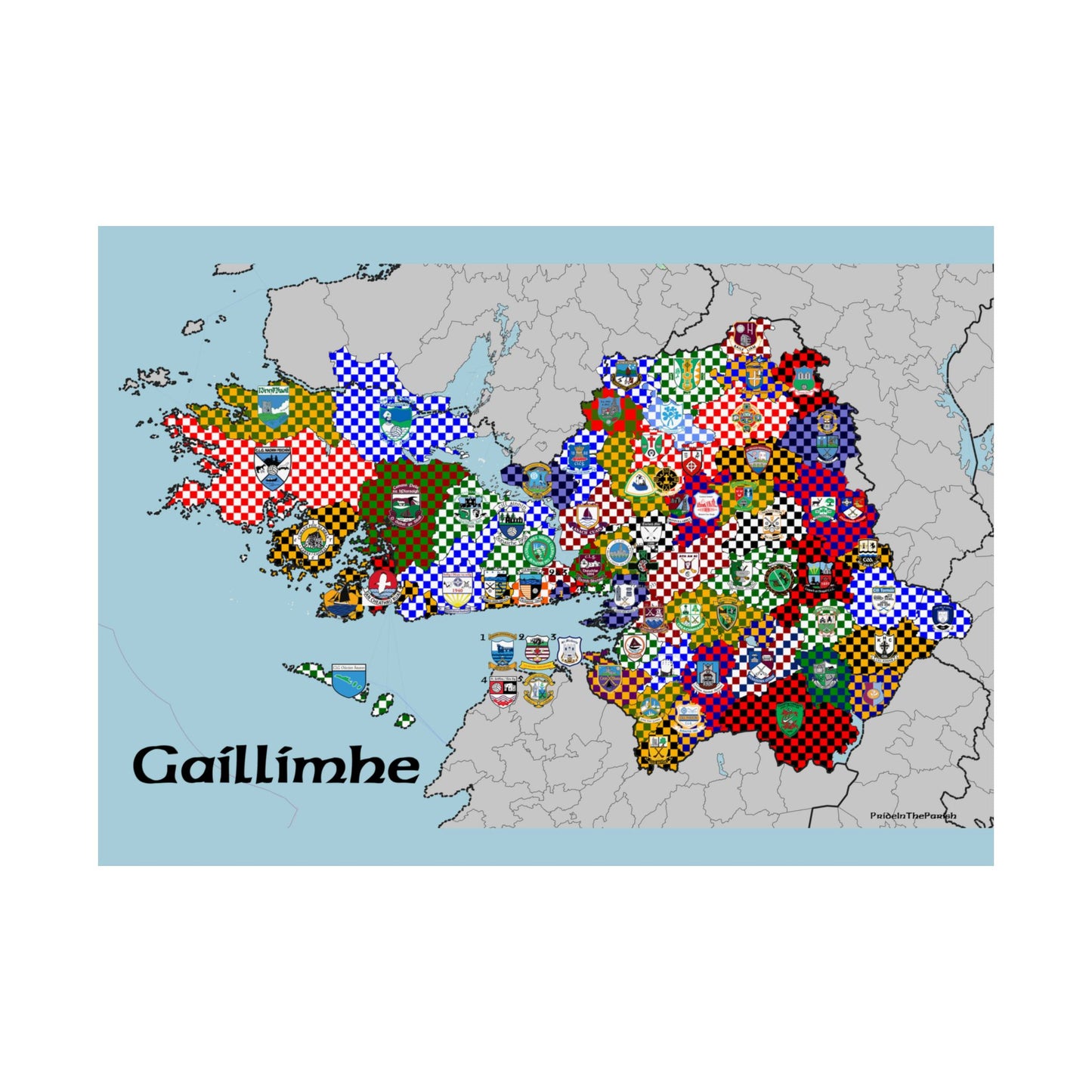 Galway GAA Club Map – The Perfect Gift for the Galway Fan!