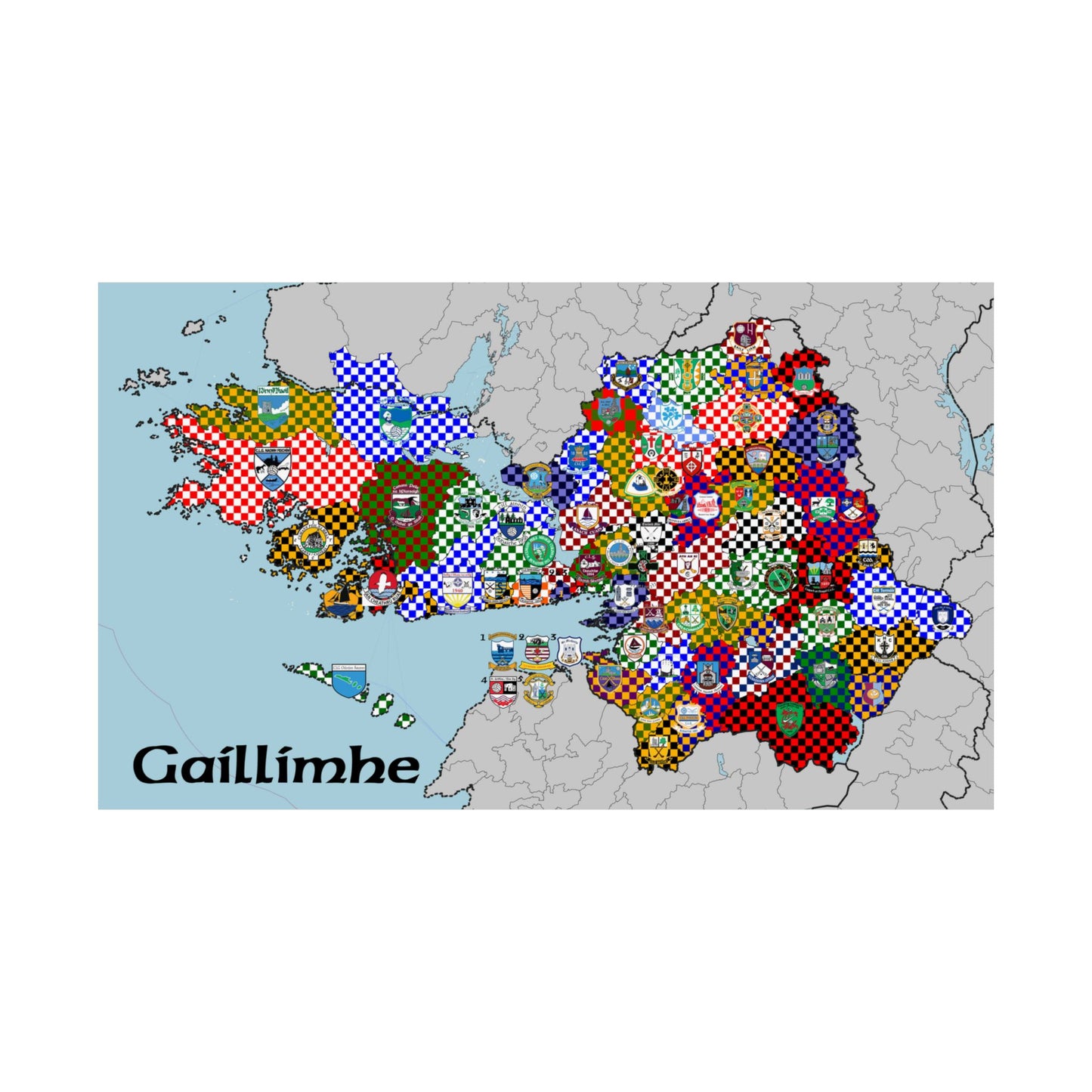 Galway GAA Club Map – The Perfect Gift for the Galway Fan!