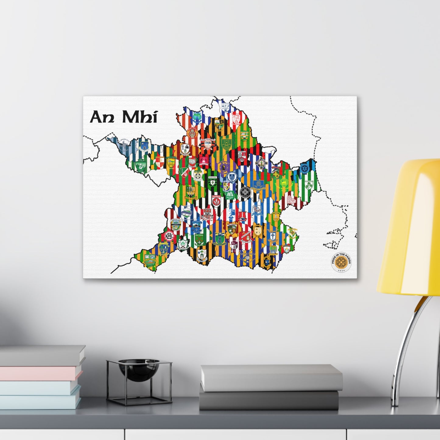 Meath GAA Club Map Canvas 💚