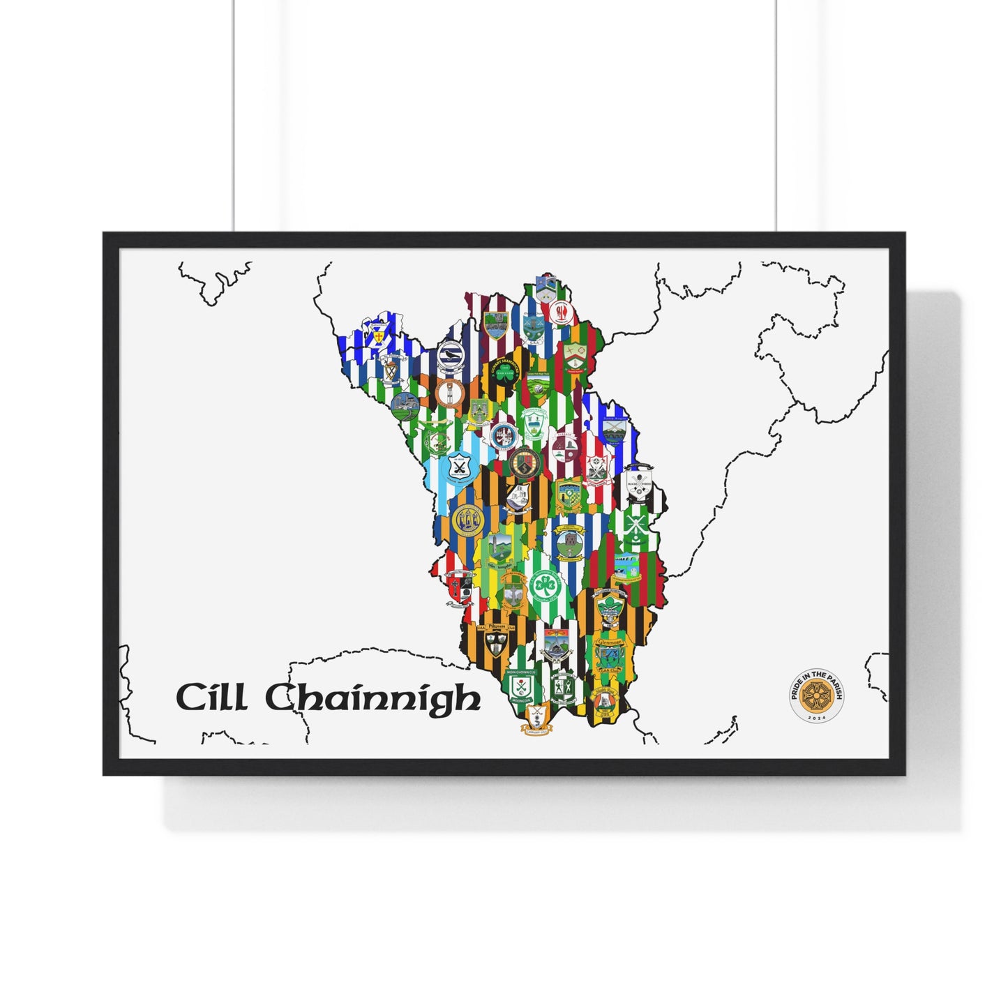 Kilkenny GAA Clubs Framed Poster