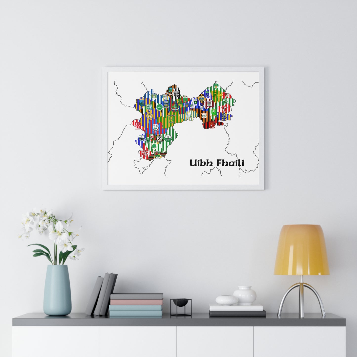 Offaly GAA Framed Poster