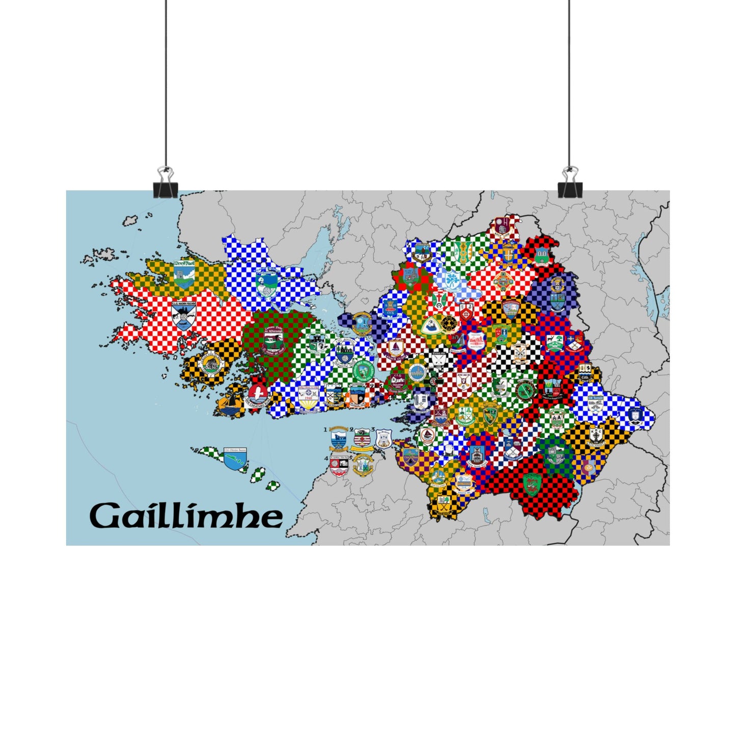 Galway GAA Club Map – The Perfect Gift for the Galway Fan!