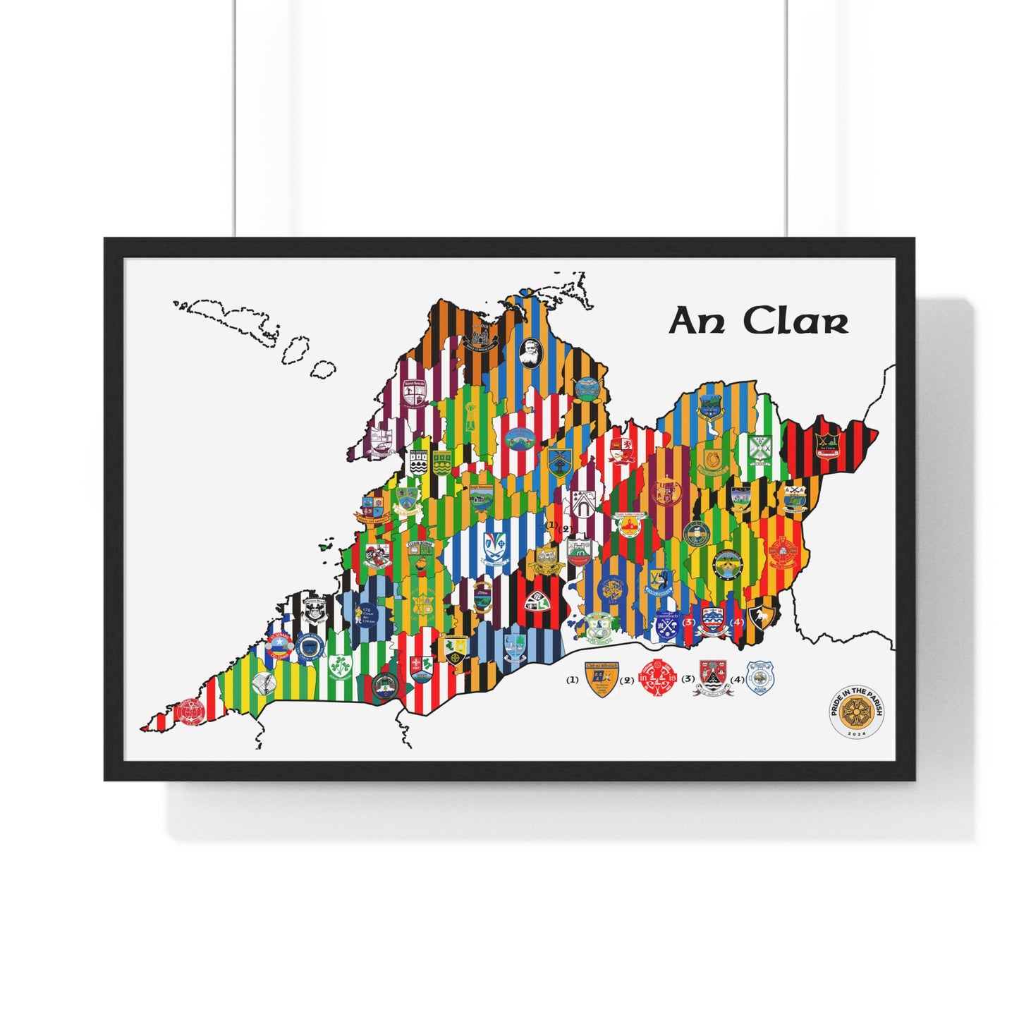 Clare GAA Framed Poster