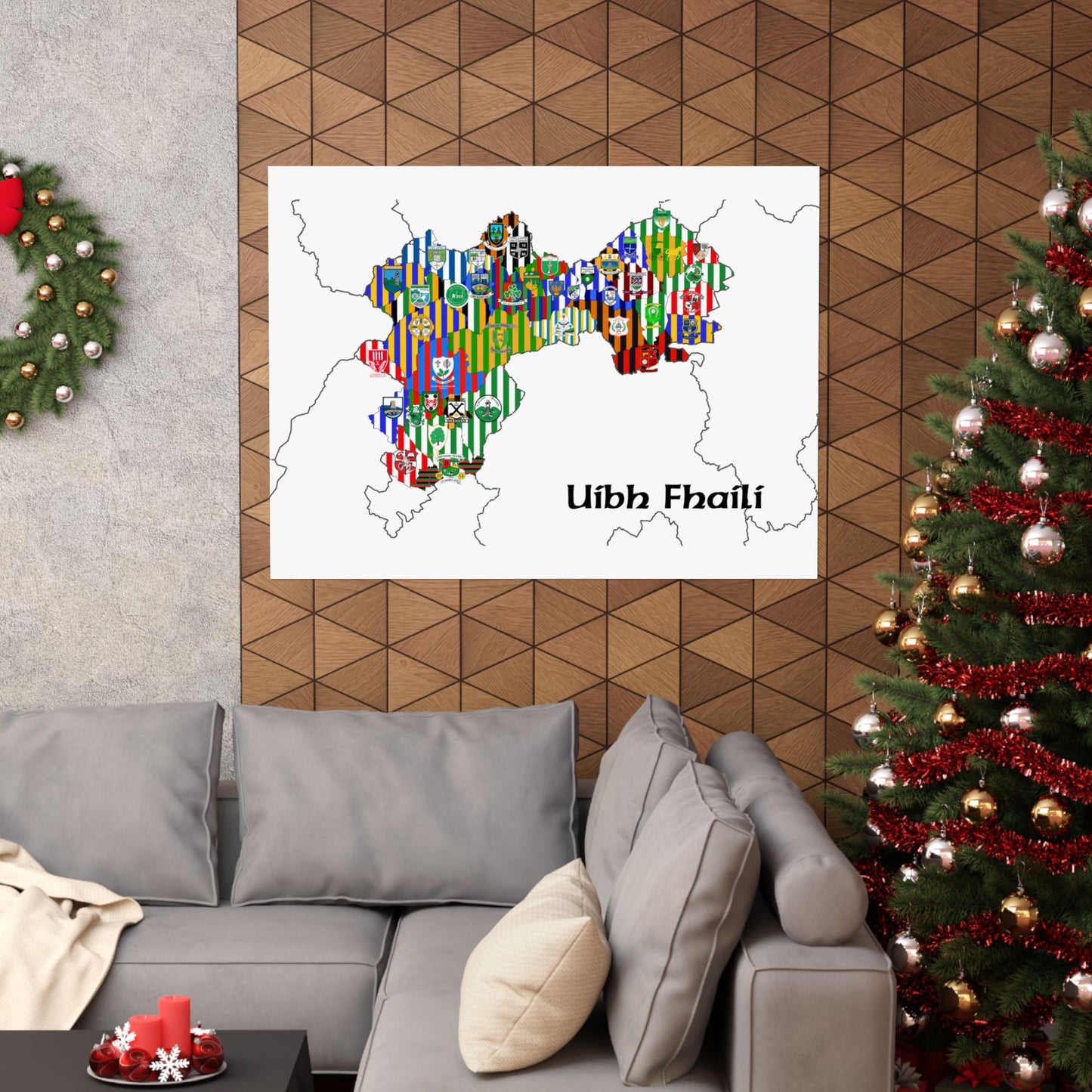 Offaly GAA Club Map – The Perfect Gift for any Offaly Fan!