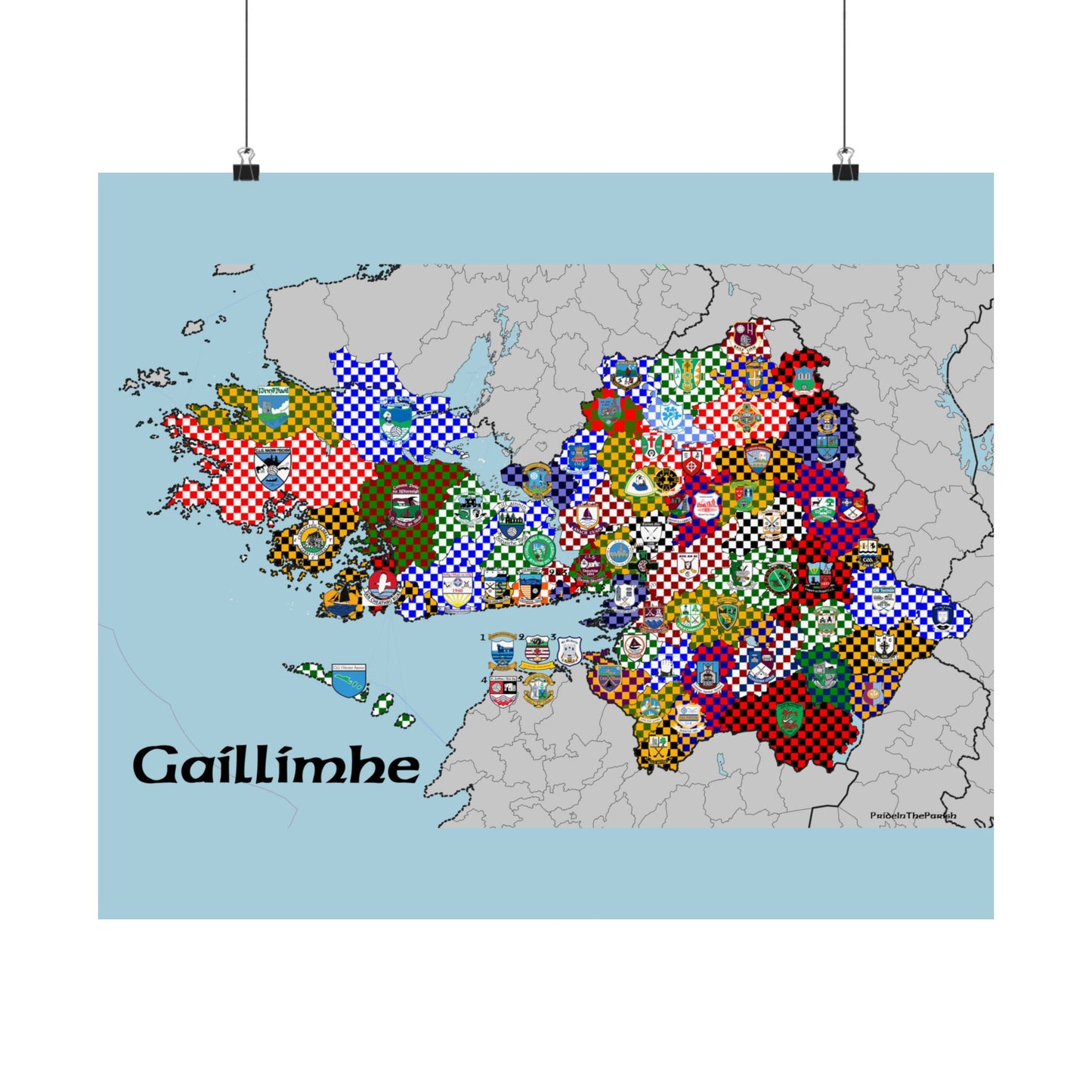 Galway GAA Club Map – The Perfect Gift for the Galway Fan!