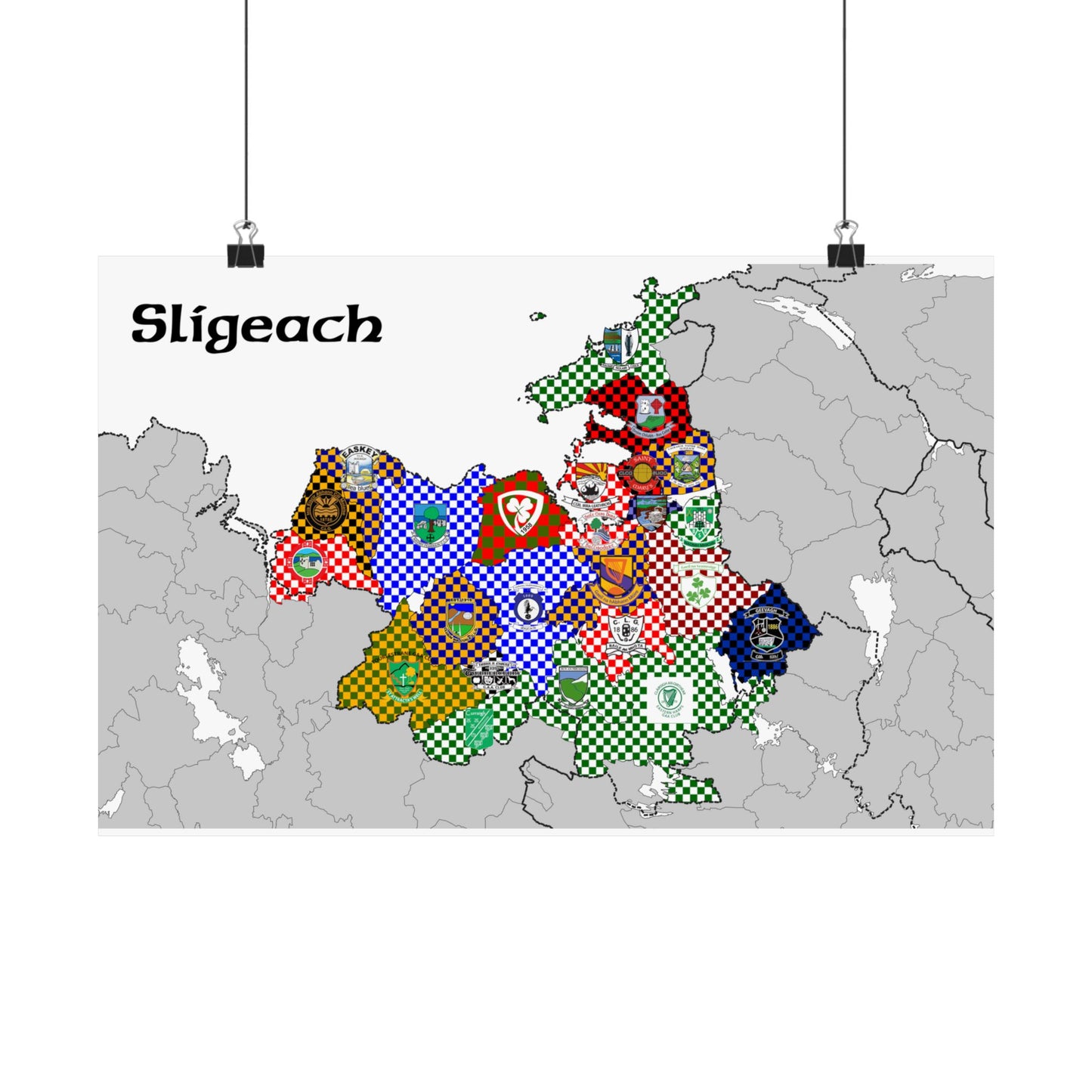 Sligo GAA Club Map – The Perfect Gift for any Sligo Fan!