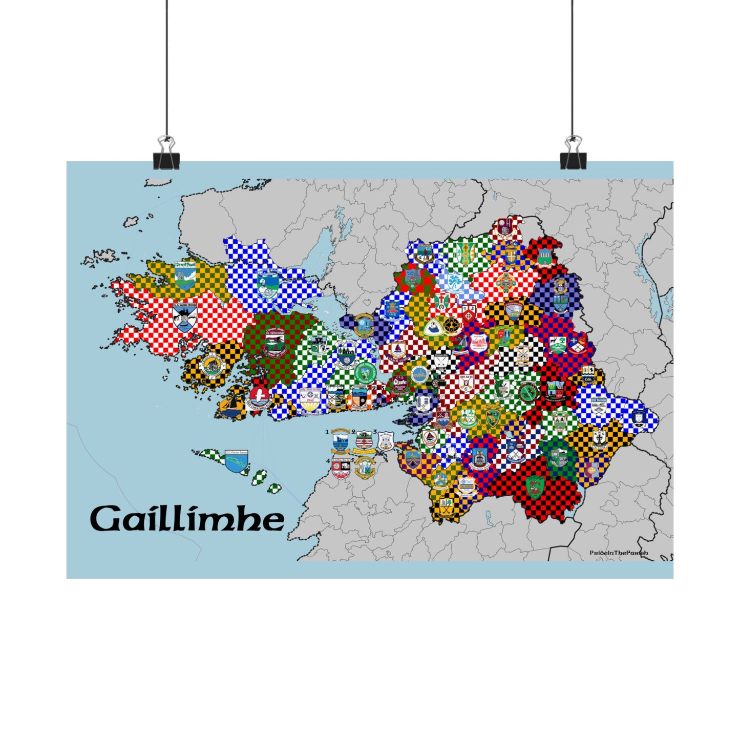 Galway GAA Club Map – The Perfect Gift for the Galway Fan!