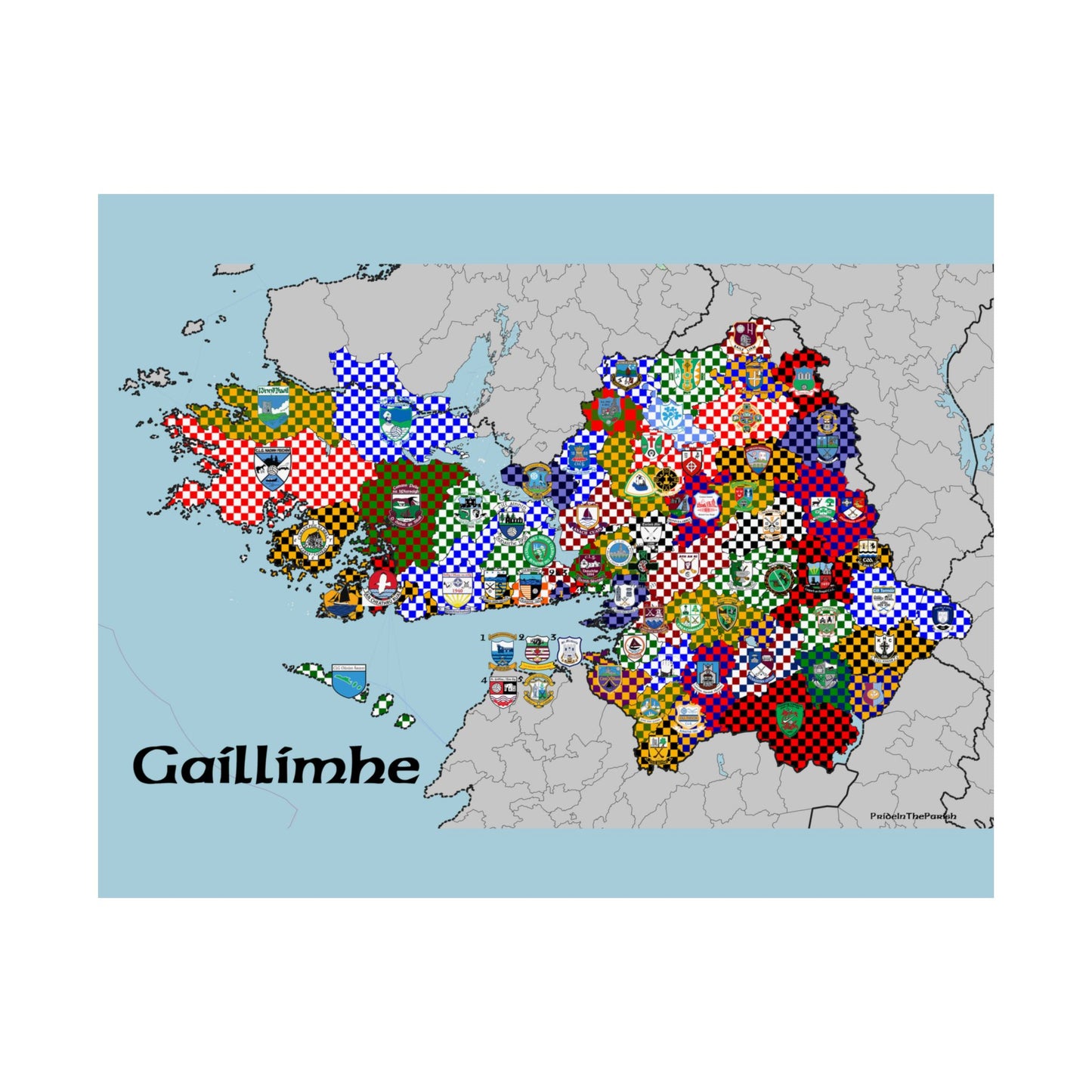 Galway GAA Club Map – The Perfect Gift for the Galway Fan!