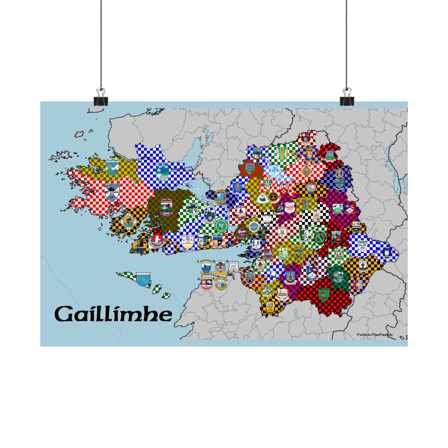 Galway GAA Club Map – The Perfect Gift for the Galway Fan!