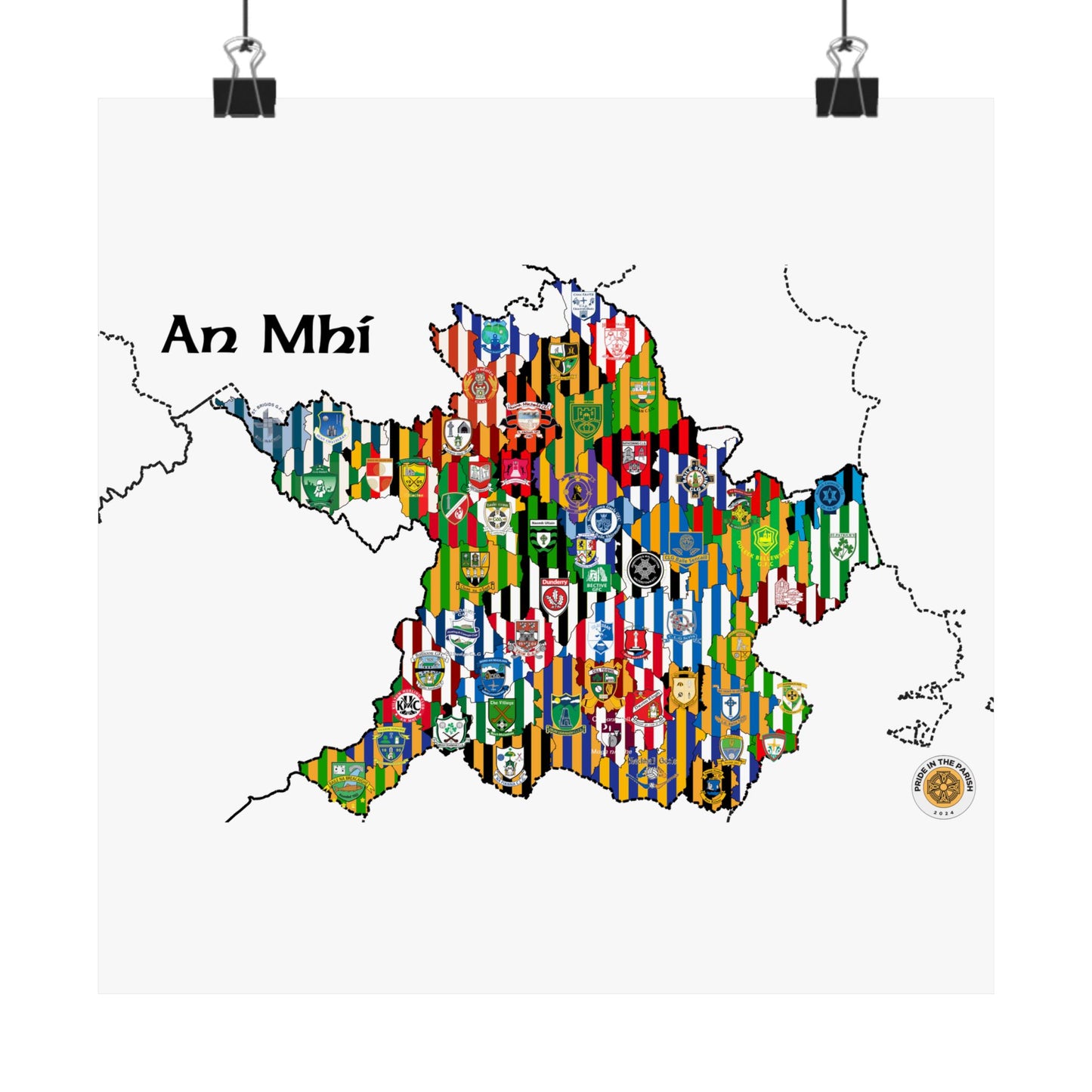 Meath GAA Club Map – The Perfect Gift for any Meath Fan!