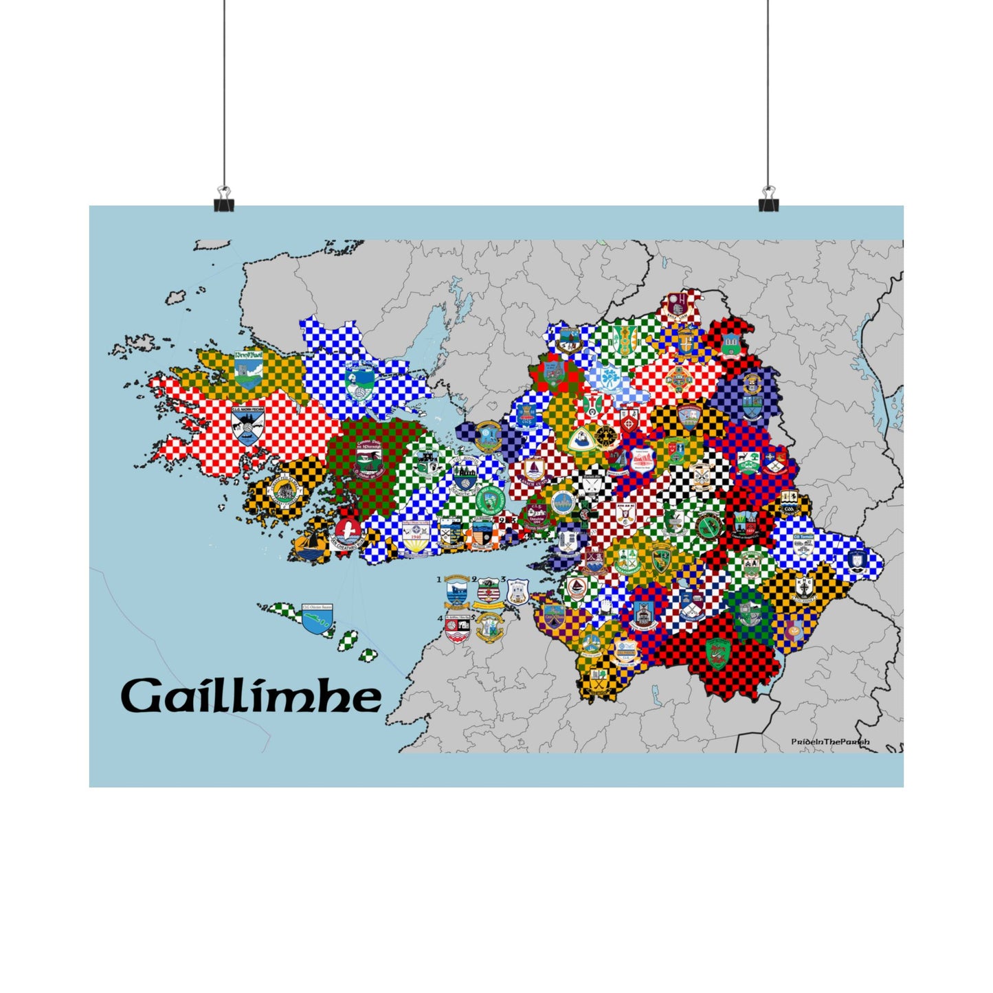 Galway GAA Club Map – The Perfect Gift for the Galway Fan!