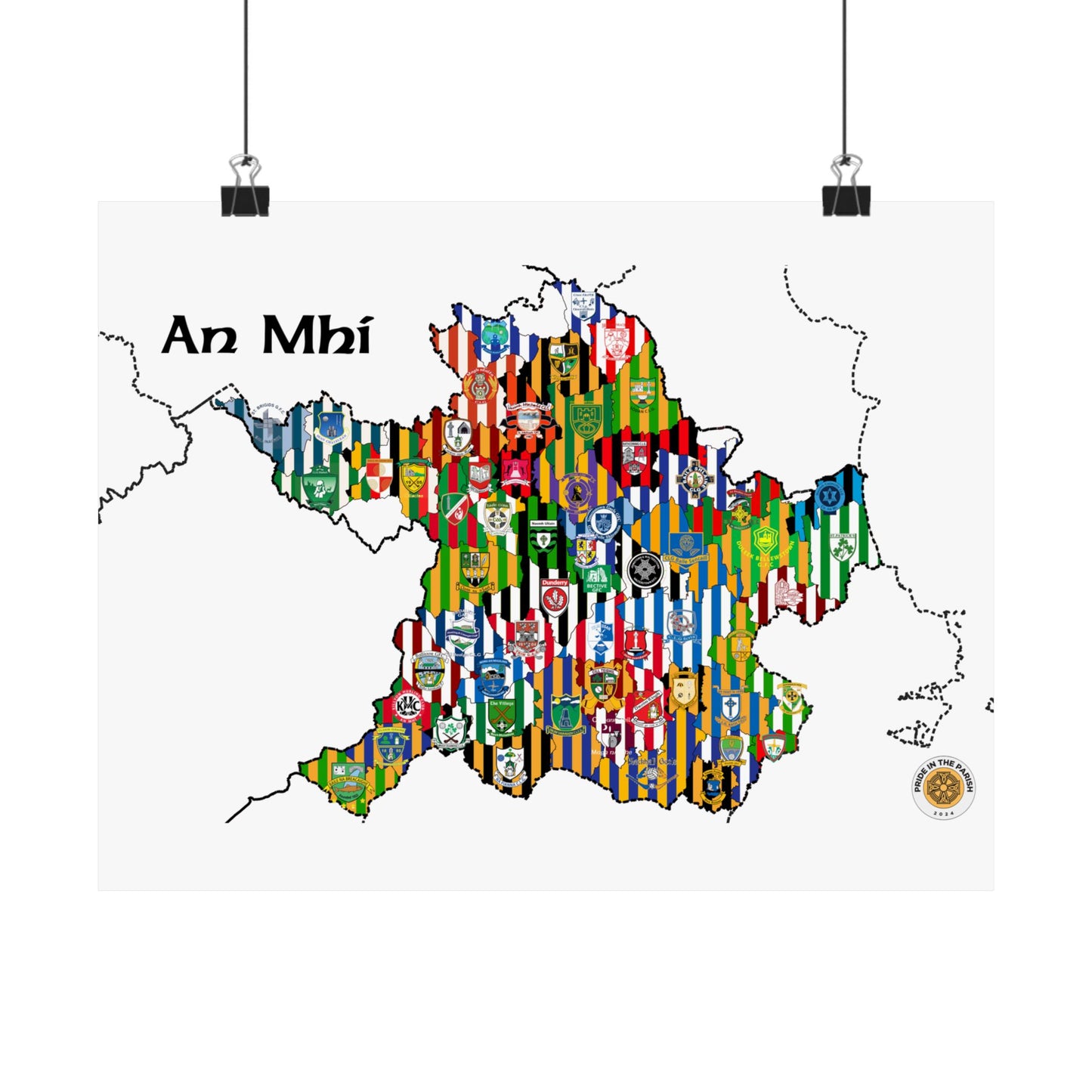 Meath GAA Club Map – The Perfect Gift for any Meath Fan!