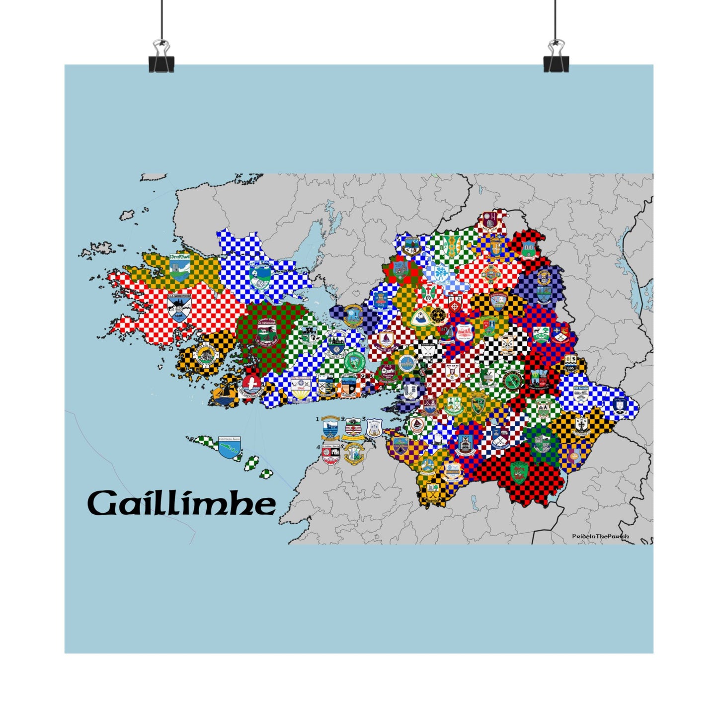 Galway GAA Club Map – The Perfect Gift for the Galway Fan!