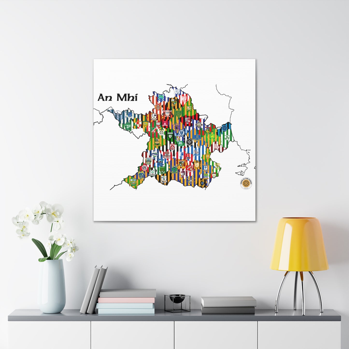 Meath GAA Club Map Canvas 💚