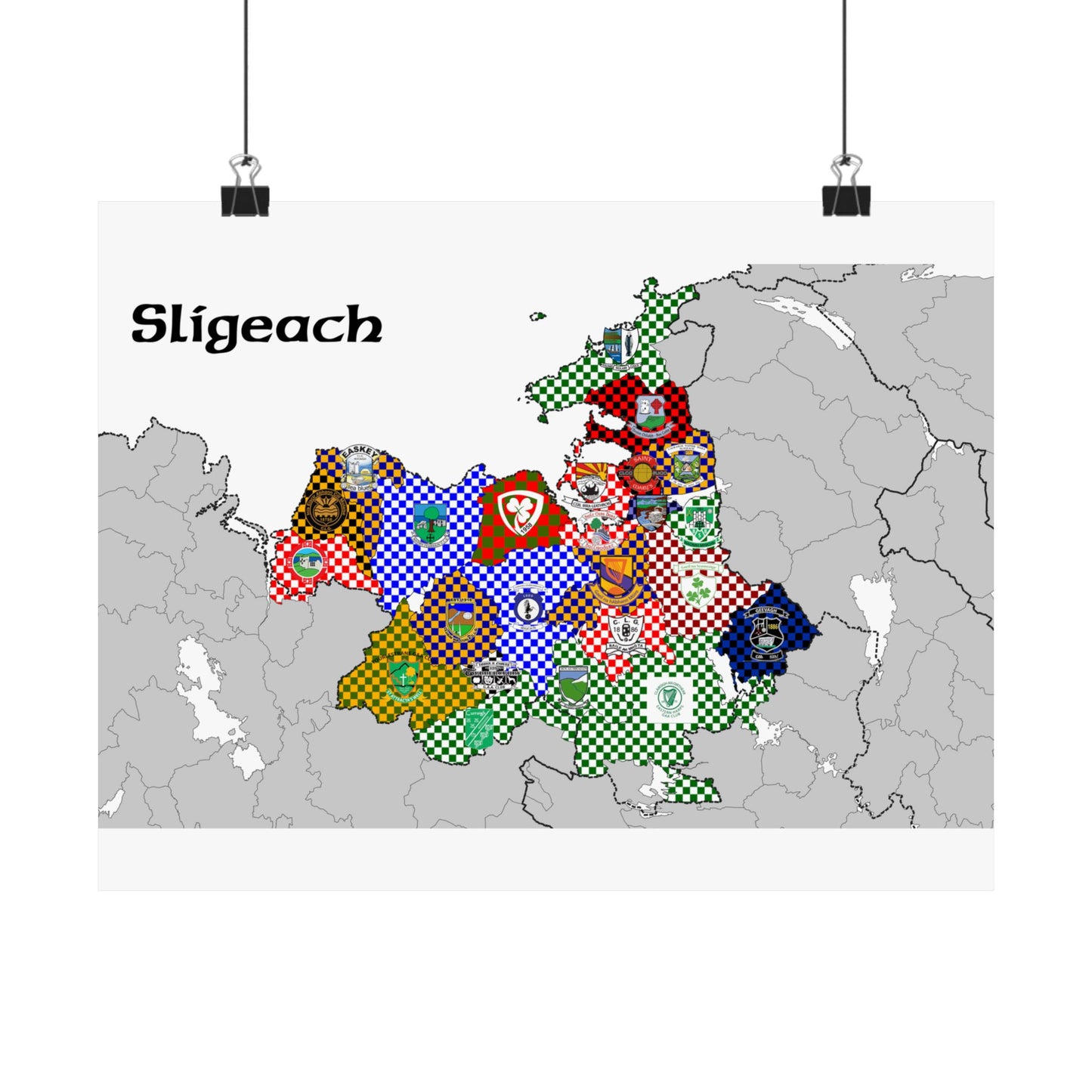 Sligo GAA Club Map – The Perfect Gift for any Sligo Fan!