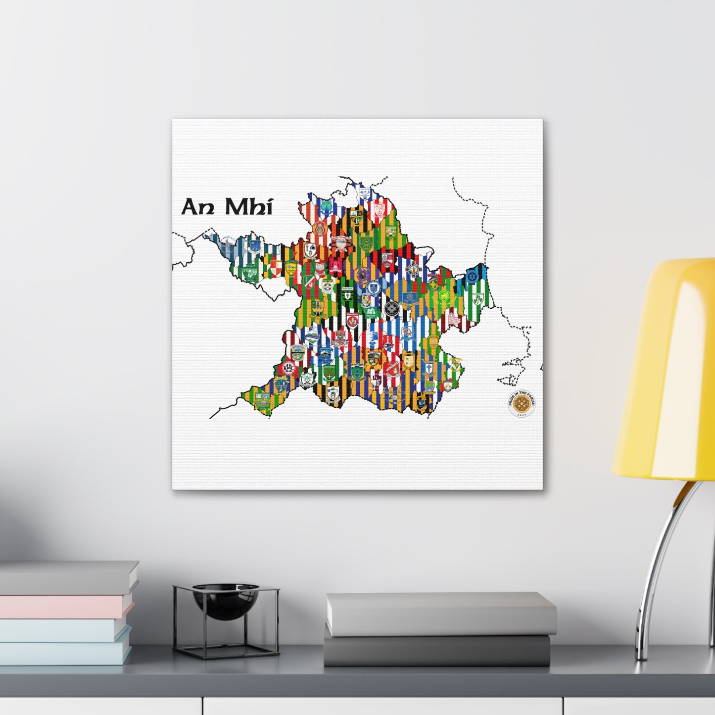 Meath GAA Club Map Canvas 💚